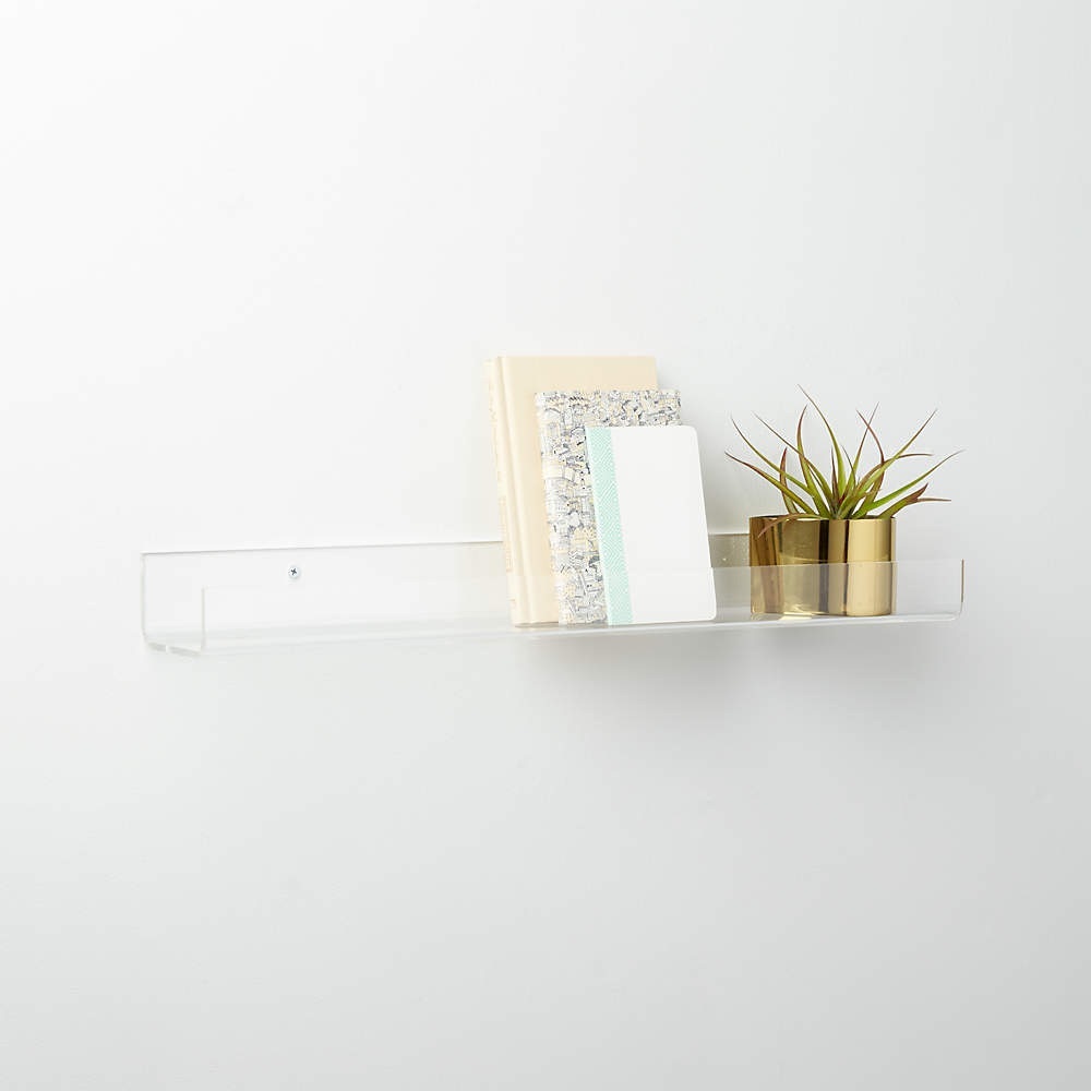 CB2 Acrylic Shelf 24”